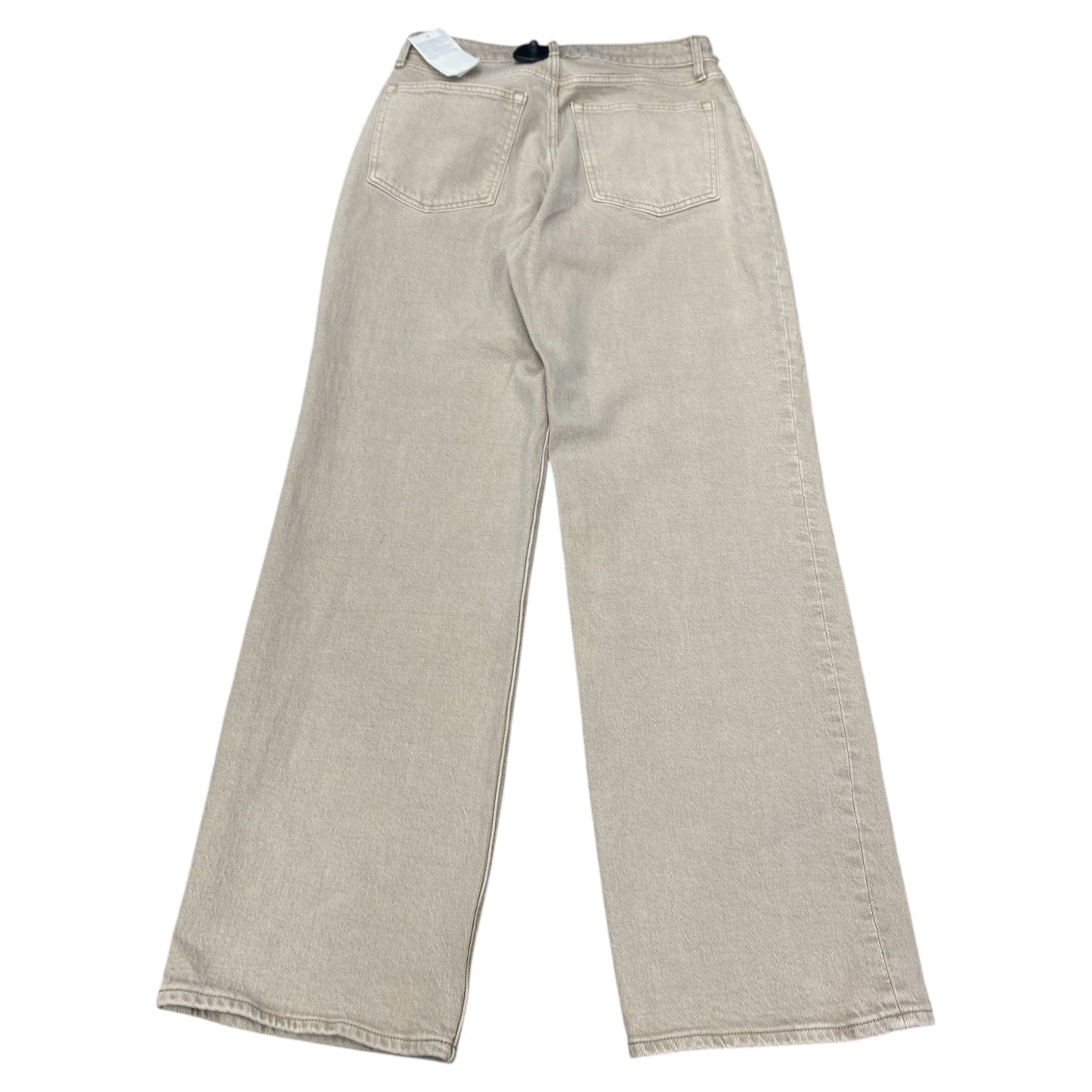 Jeans Wide Leg By Abercrombie And Fitch In Tan, Size:10