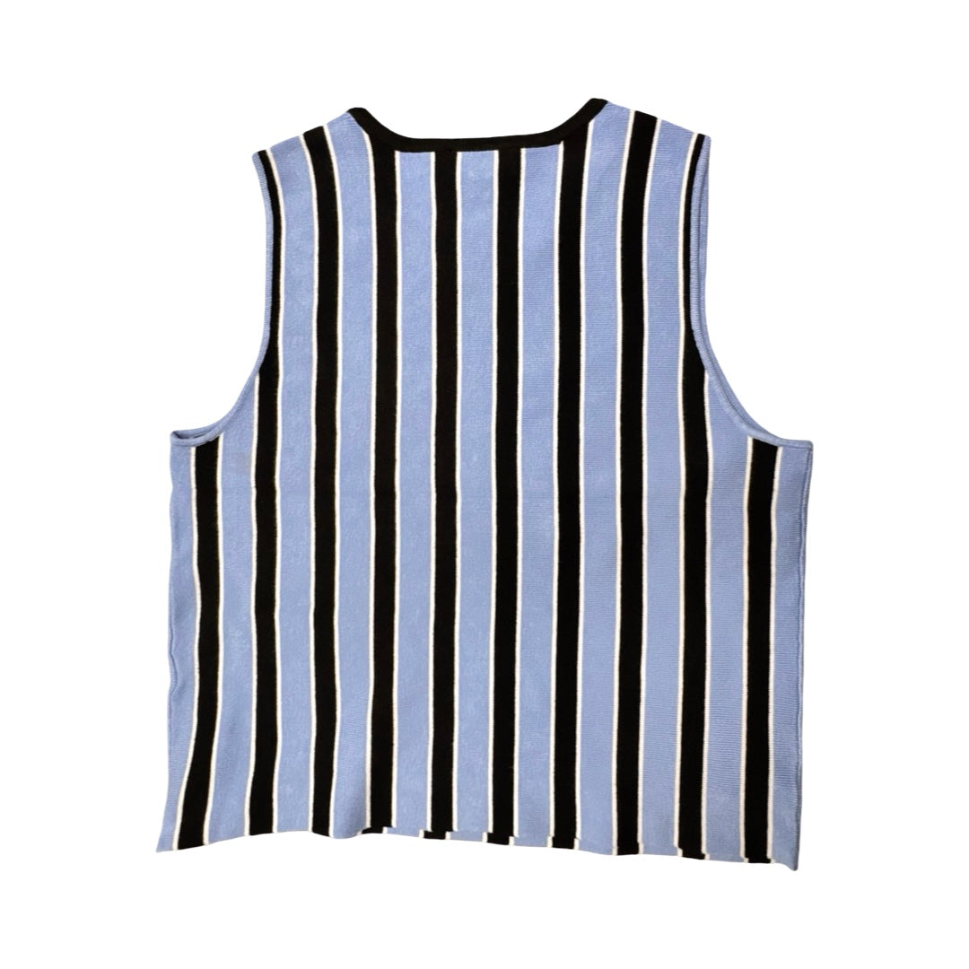 Top Sleeveless By Evereve In Striped Pattern, Size:S