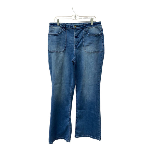 Jeans Wide Leg By Draper James In Blue, Size:16