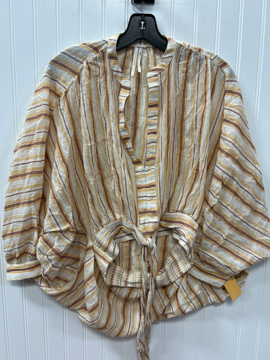Top Ls By Anthropologie In Brown & Cream, Size:S