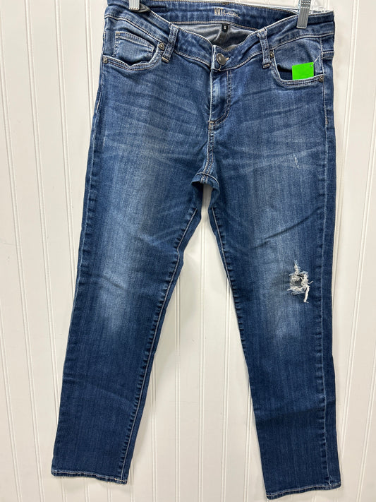 Jeans Skinny By Kut In Blue Denim, Size:8