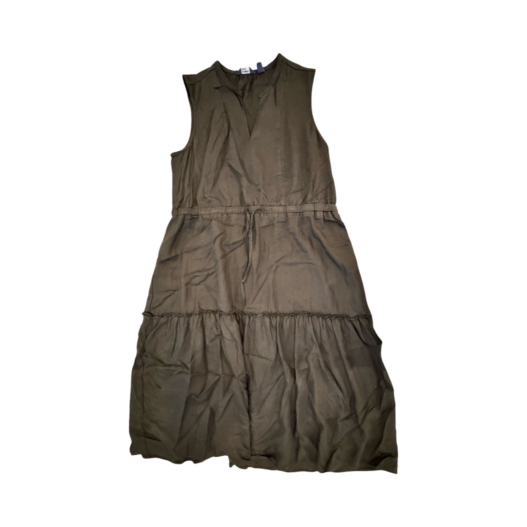 Dress Casual Midi By Lands End In Black, Size:Xxl