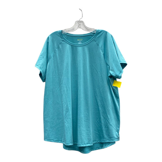 Athletic Top Ss By Tek Gear In Green, Size:1X