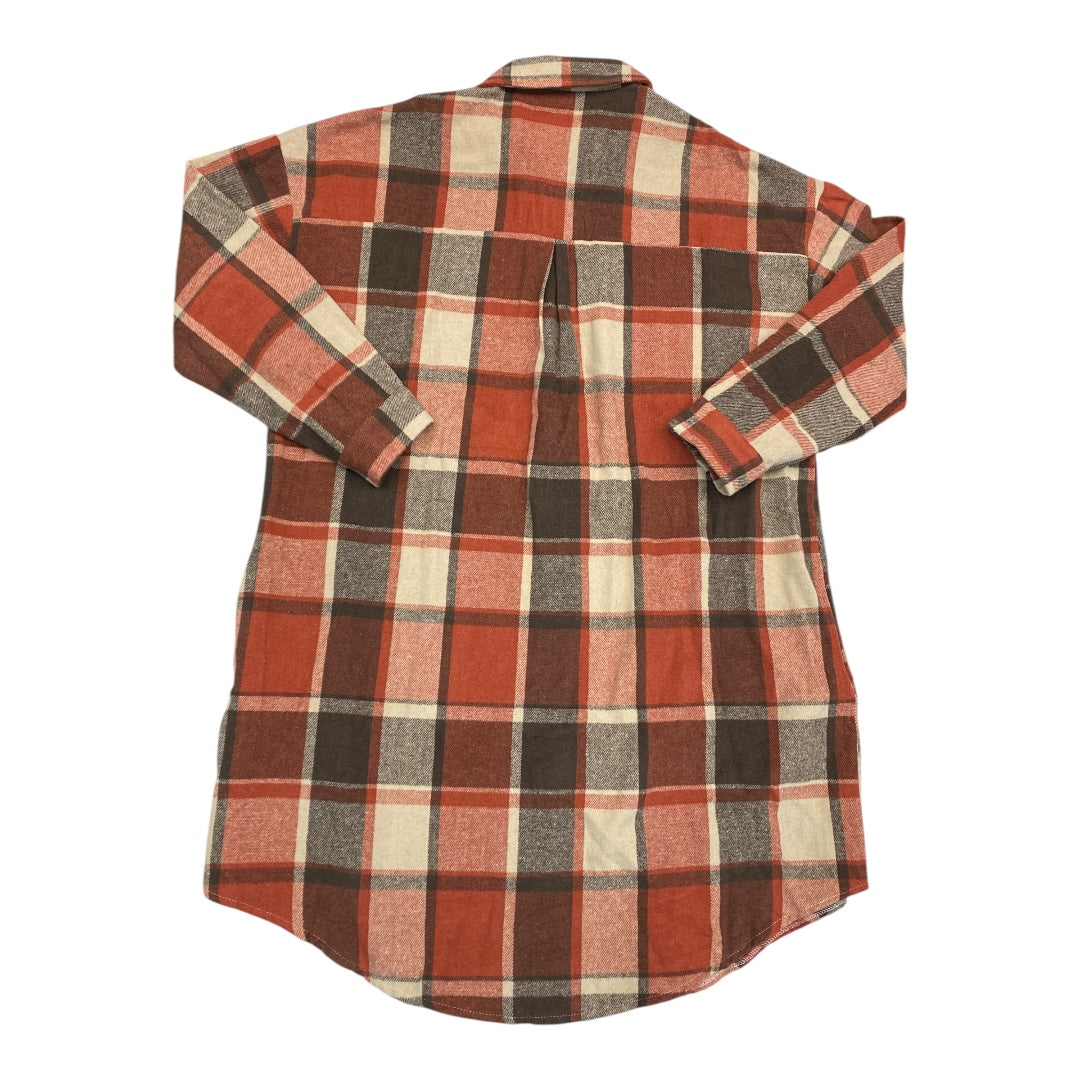 Jacket Shirt By ZAAYLO In Plaid Pattern, Size:2X