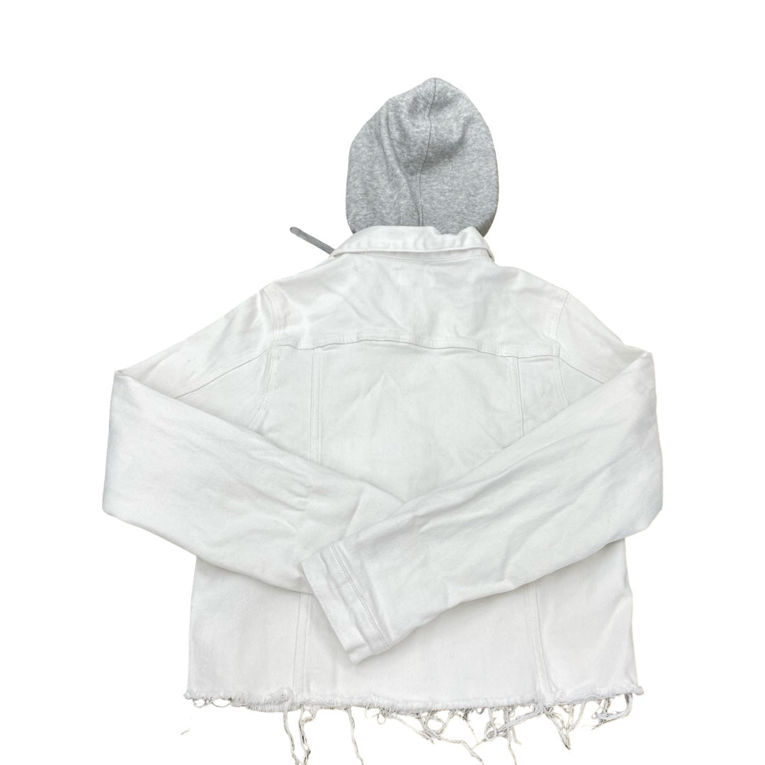 Jacket Denim By Risen In White Denim, Size:L
