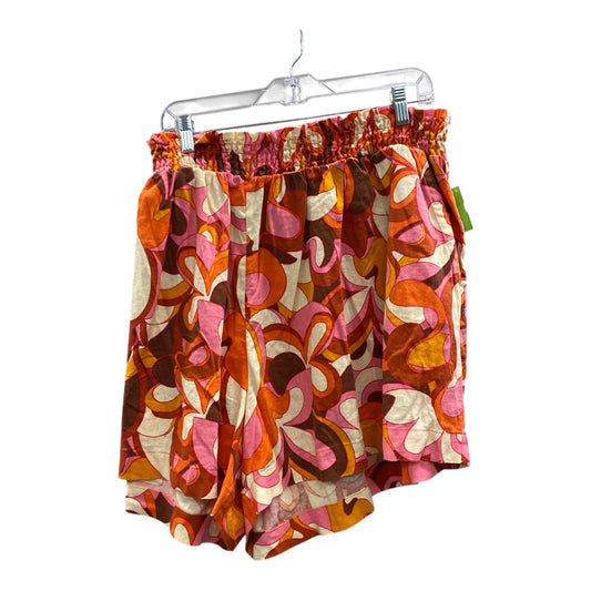 Shorts By Ava & Viv In Orange & Pink, Size:26