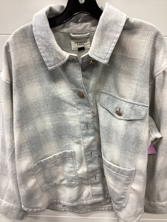 Jacket Fleece By American Eagle In Grey, Size:Xxl
