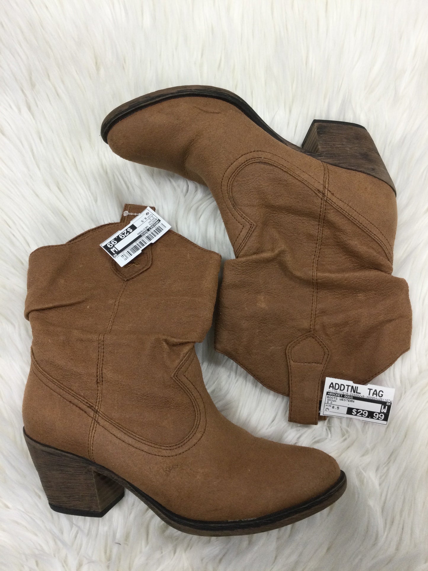 Boots Western By Rocket Dogs In Brown, Size:8.5