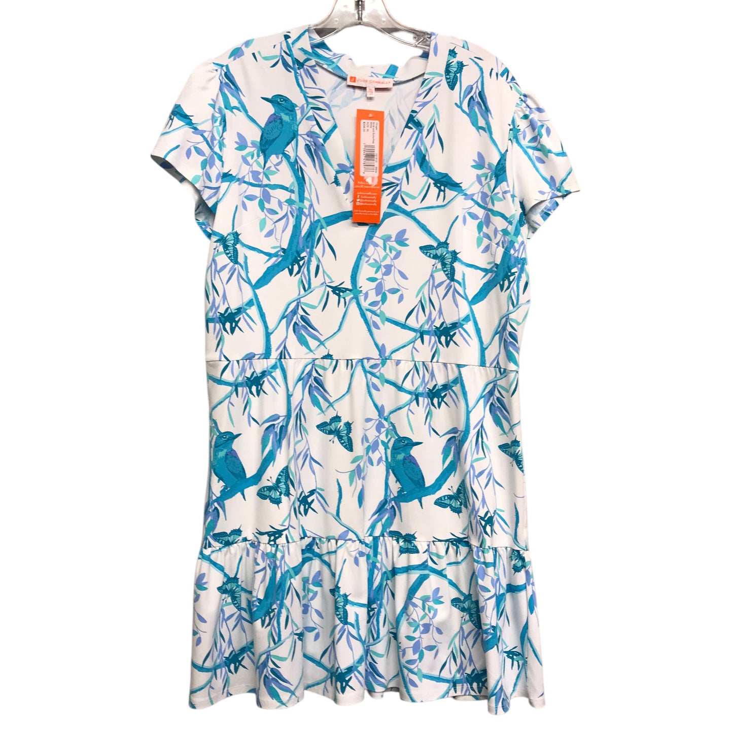 Dress Casual Short By Jude Connally In Blue & White, Size:Xl