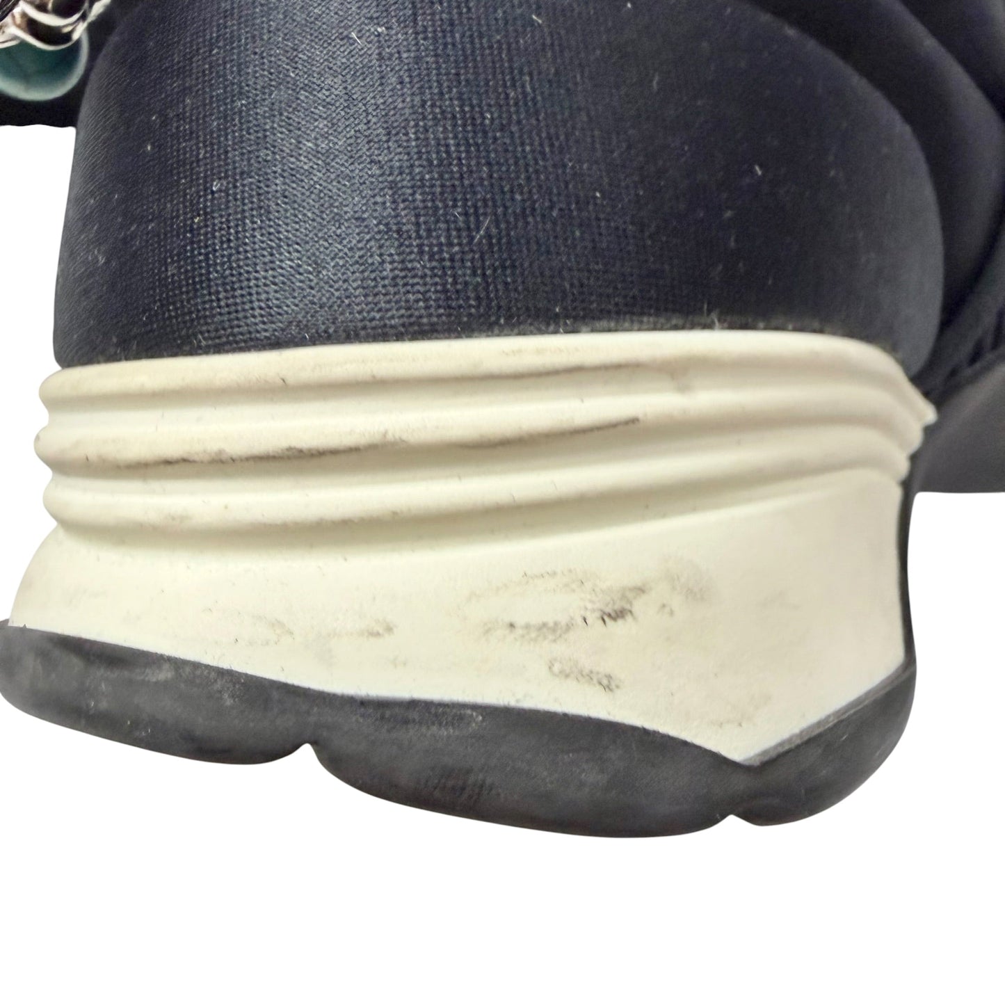 Shoes Luxury Designer By Chanel In Black & White, Size: 6.5