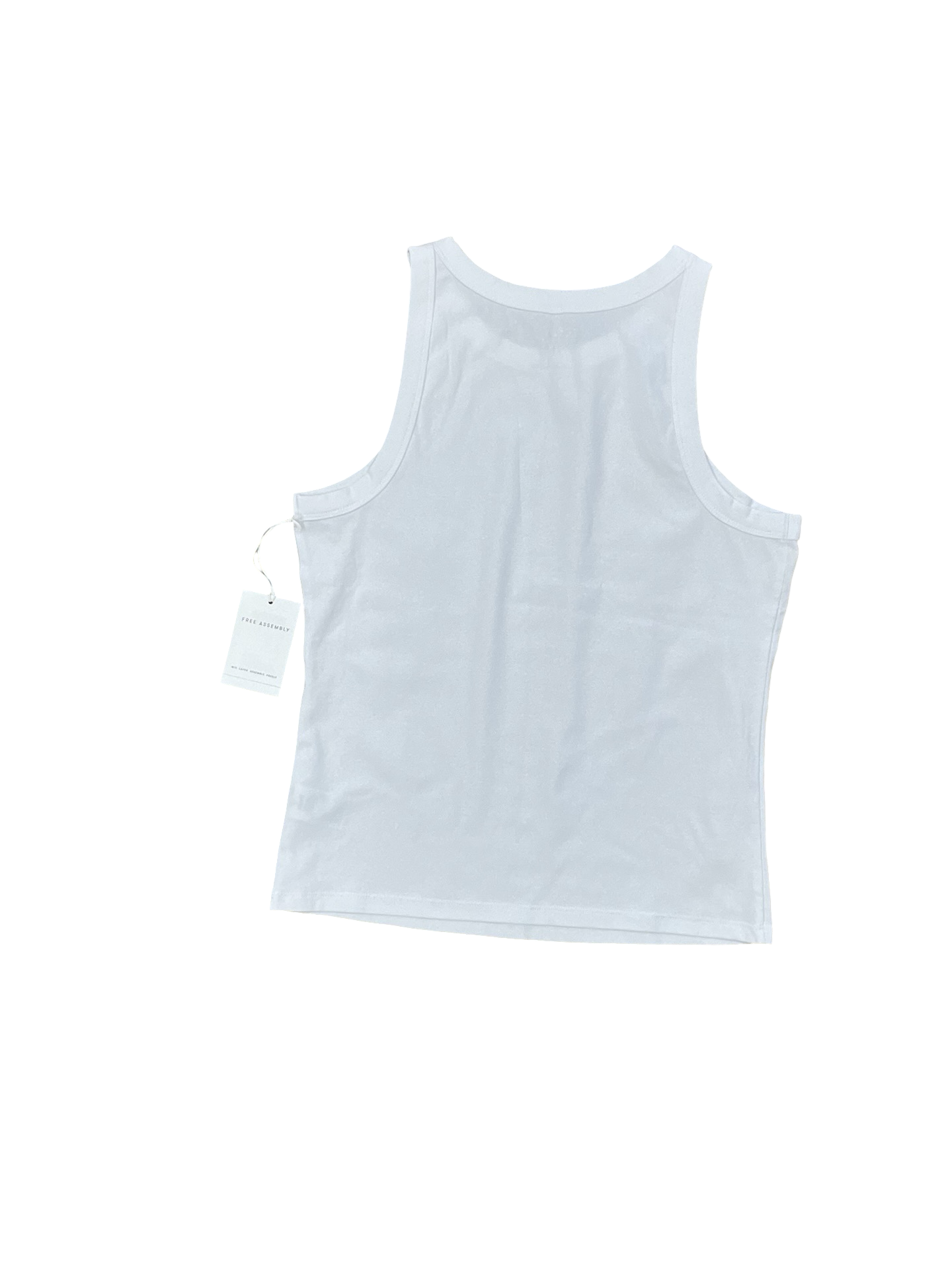 Tank Top By Free Assembly In White, Size:L