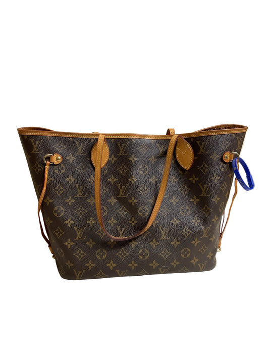 Handbag Luxury Designer By Louis Vuitton In Brown, Size:Large