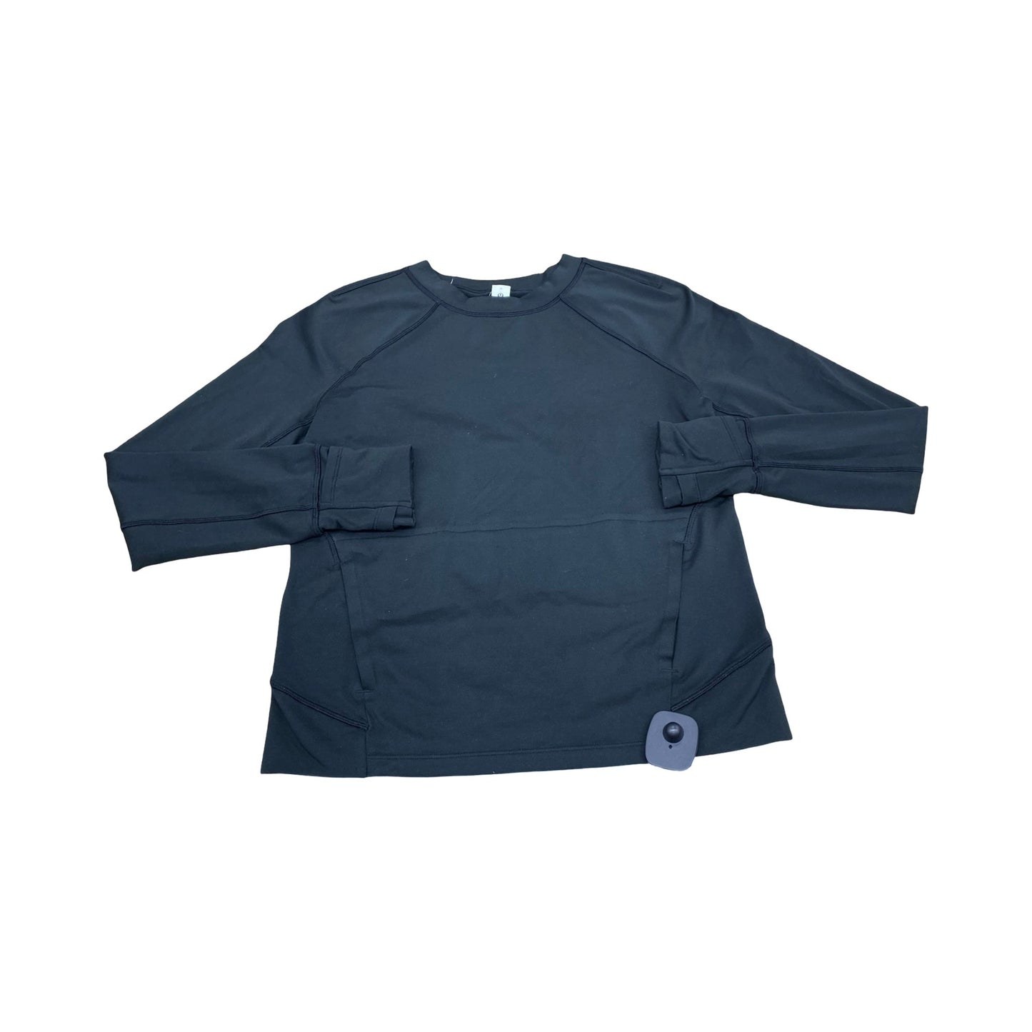 Athletic Top Ls Crewneck By Lululemon In Black, Size:4