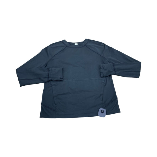 Athletic Top Ls Crewneck By Lululemon In Black, Size:4