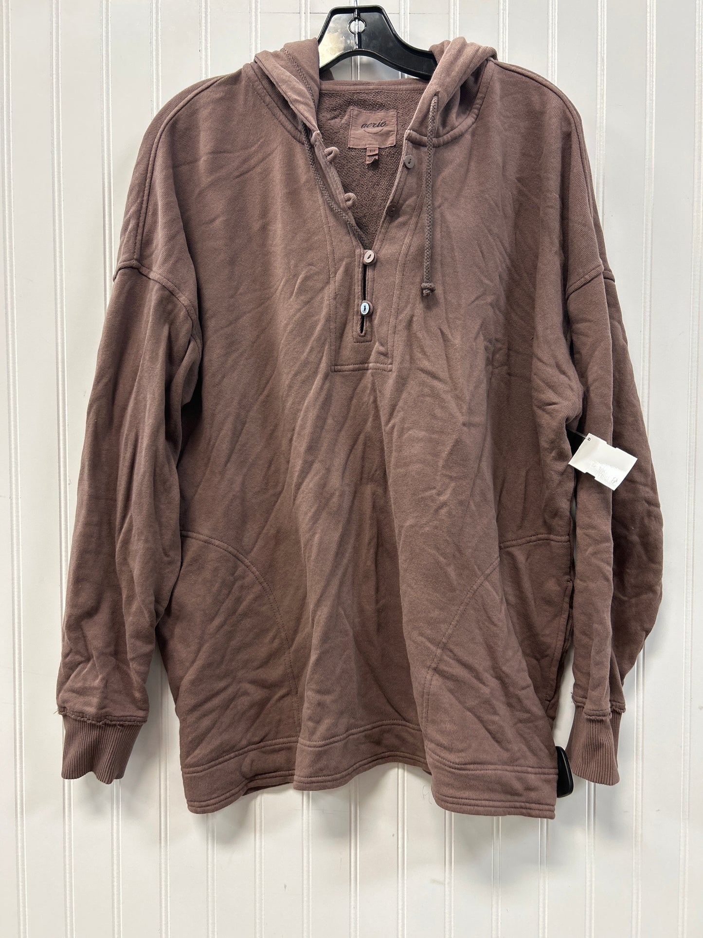 Sweatshirt Hoodie By Aerie In Brown, Size:S