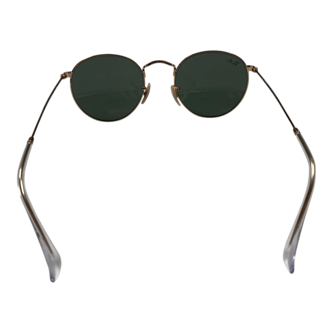 Sunglasses Designer By Ray Ban In Gold