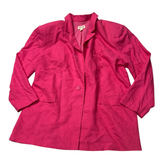 Blazer By Open Edit In Pink, Size:1X