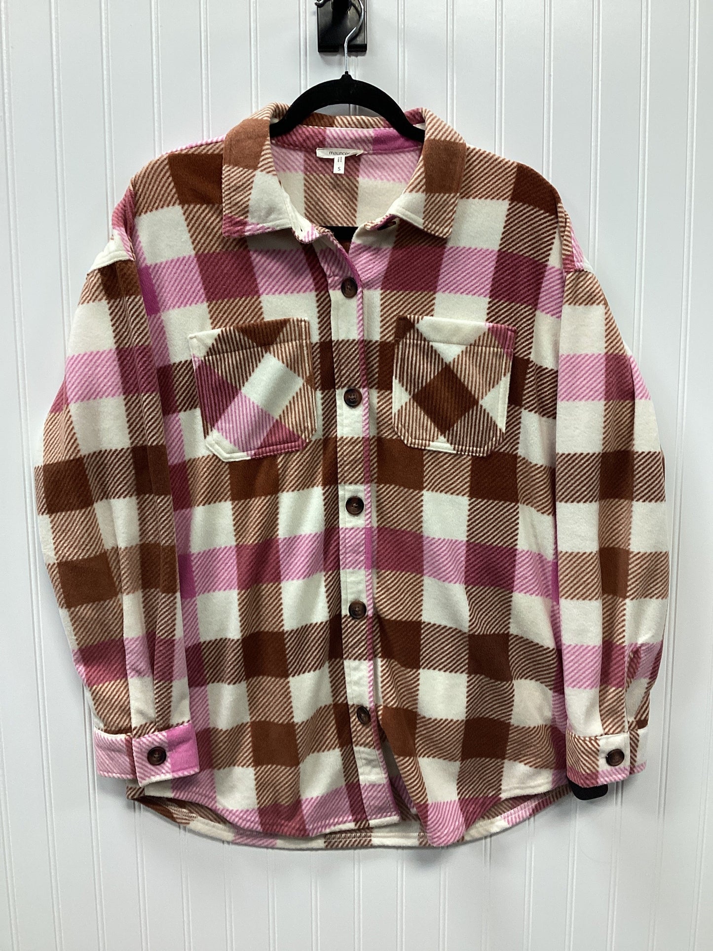Jacket Shirt By Maurices In Pink, Size:S