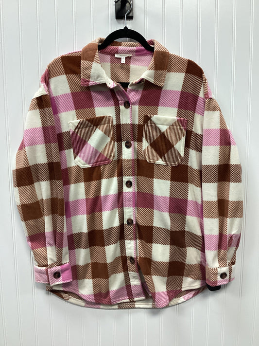 Jacket Shirt By Maurices In Pink, Size:S
