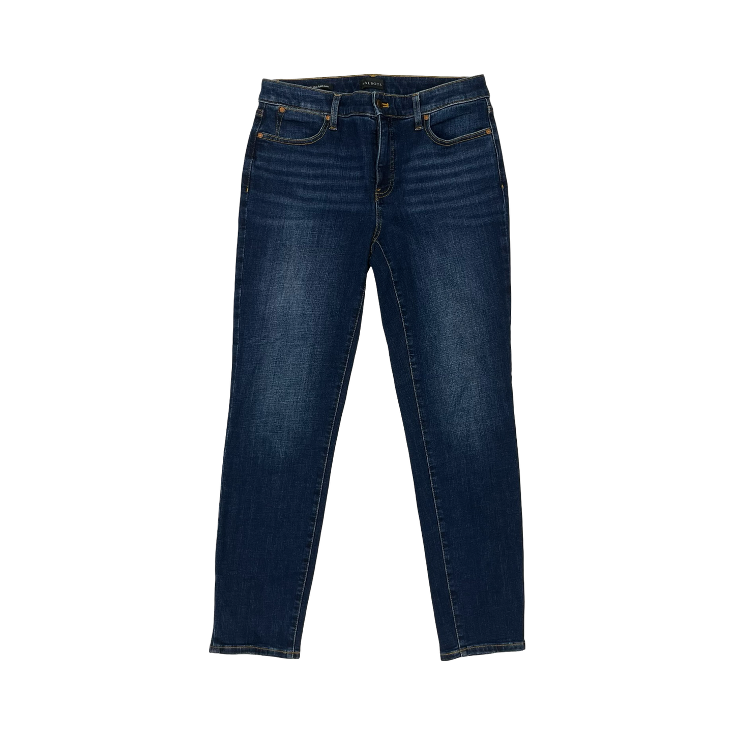 Jeans Skinny By Talbots In Blue Denim, Size:8