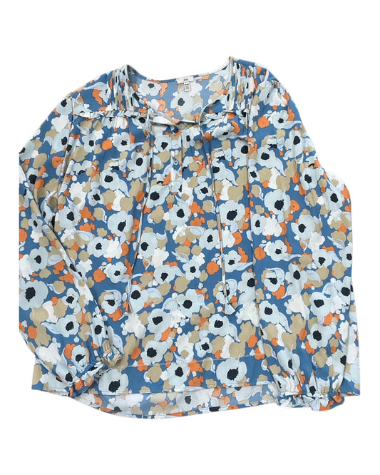 Top Ls By Joie In Blue & Orange, Size:1X