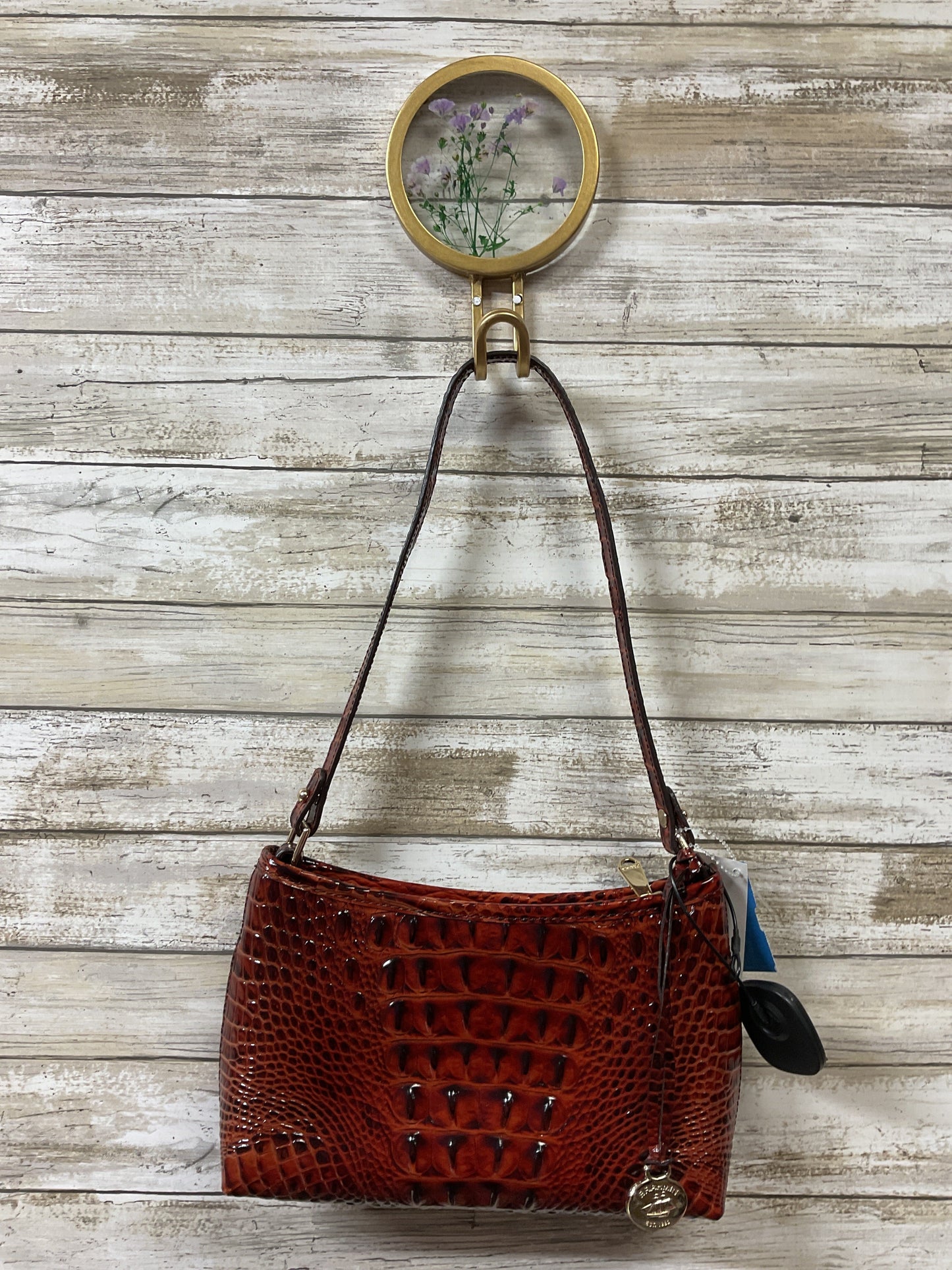 Handbag Designer By Brahmin In Brown, Size:Small