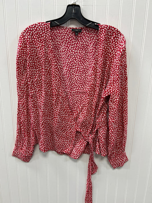 Top Ls By Talbots In Red & White, Size:Mp