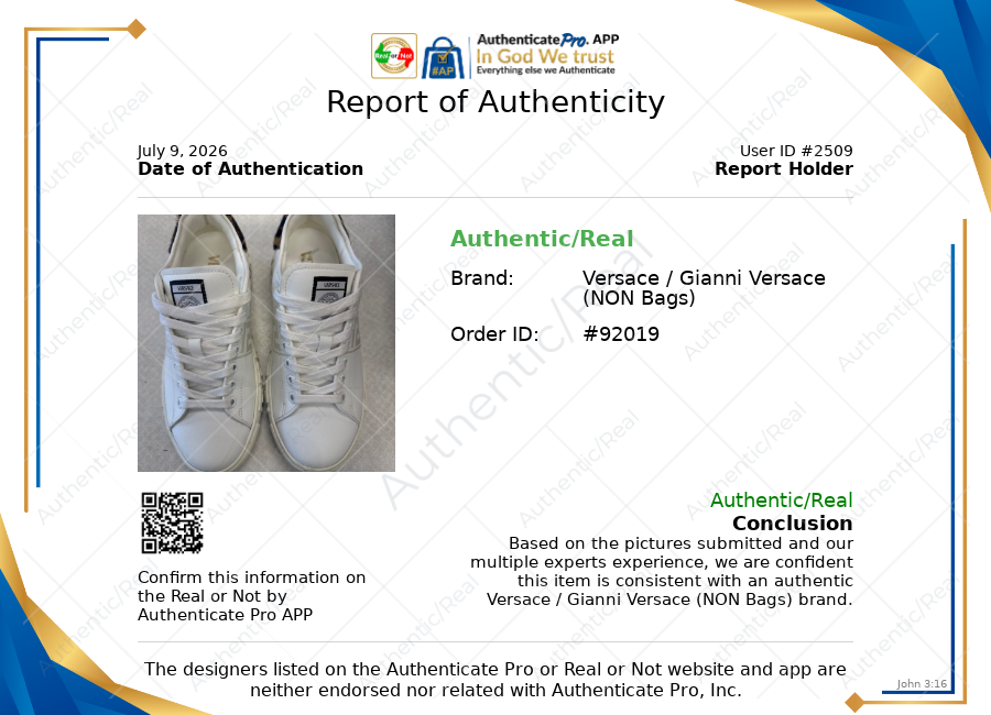 Greca Leopard Embroidered Sneakers Luxury Designer By Versace In White, Size: 7.5