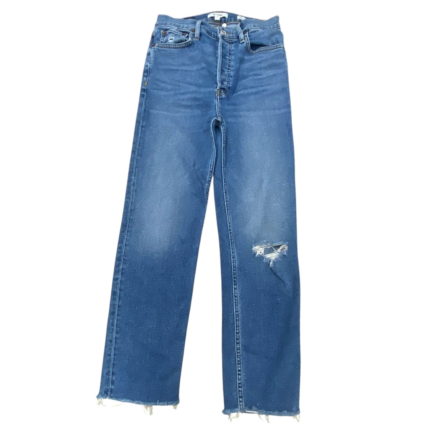 Jeans Boot Cut By Re/Done In Blue Denim, Size:4