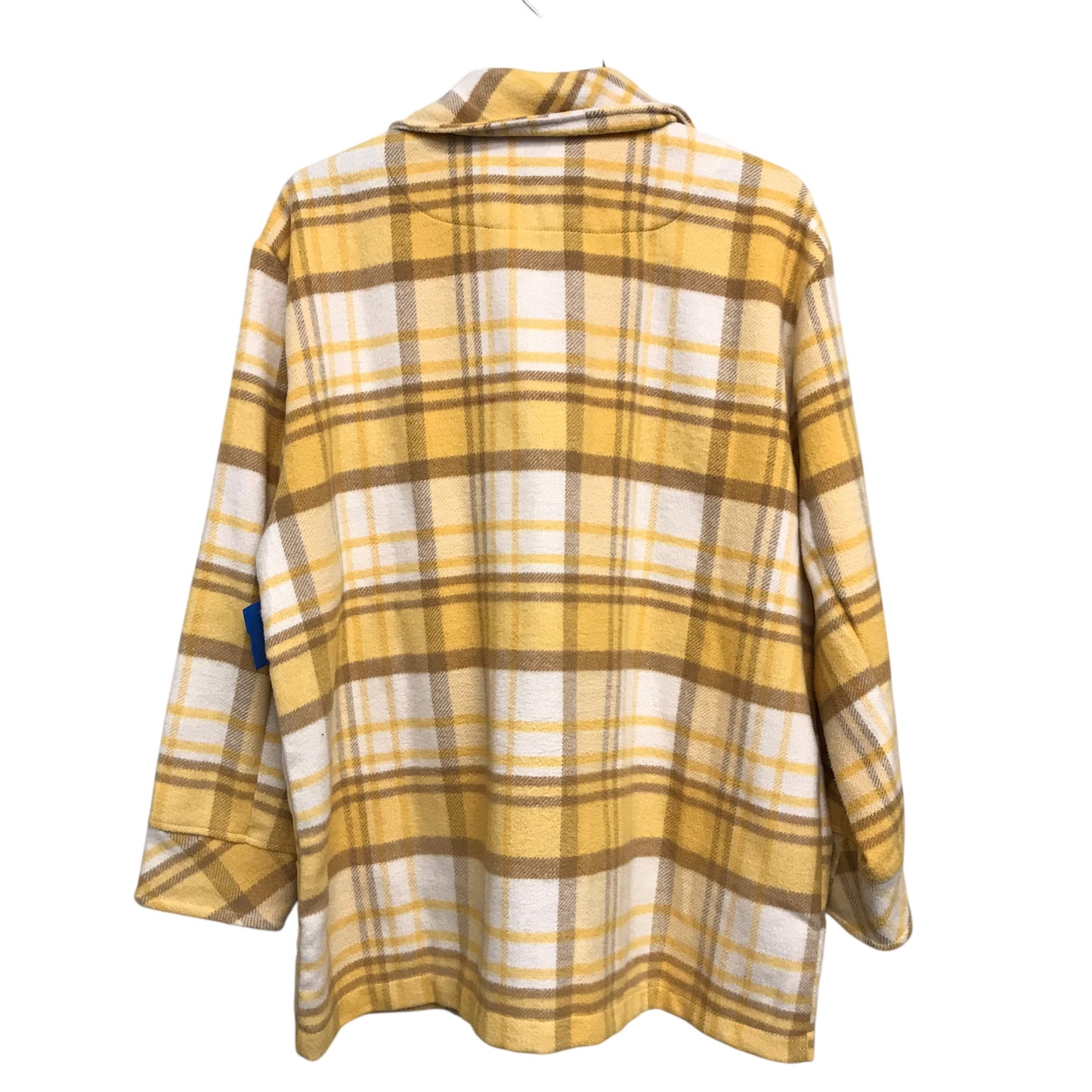 Jacket Shirt By Kensie In Yellow, Size:L