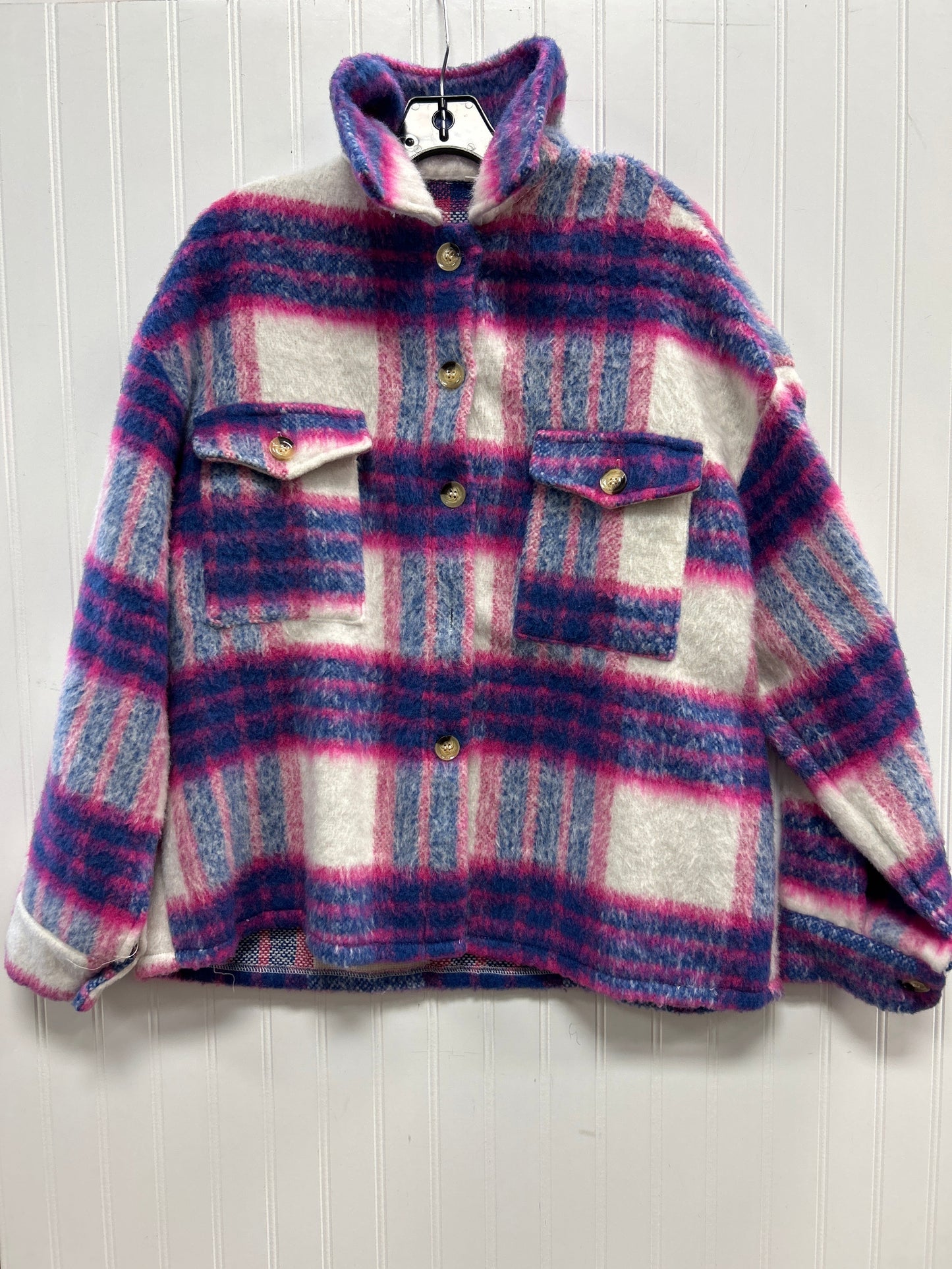 Jacket Fleece By Cmc In Pink & Purple, Size:S