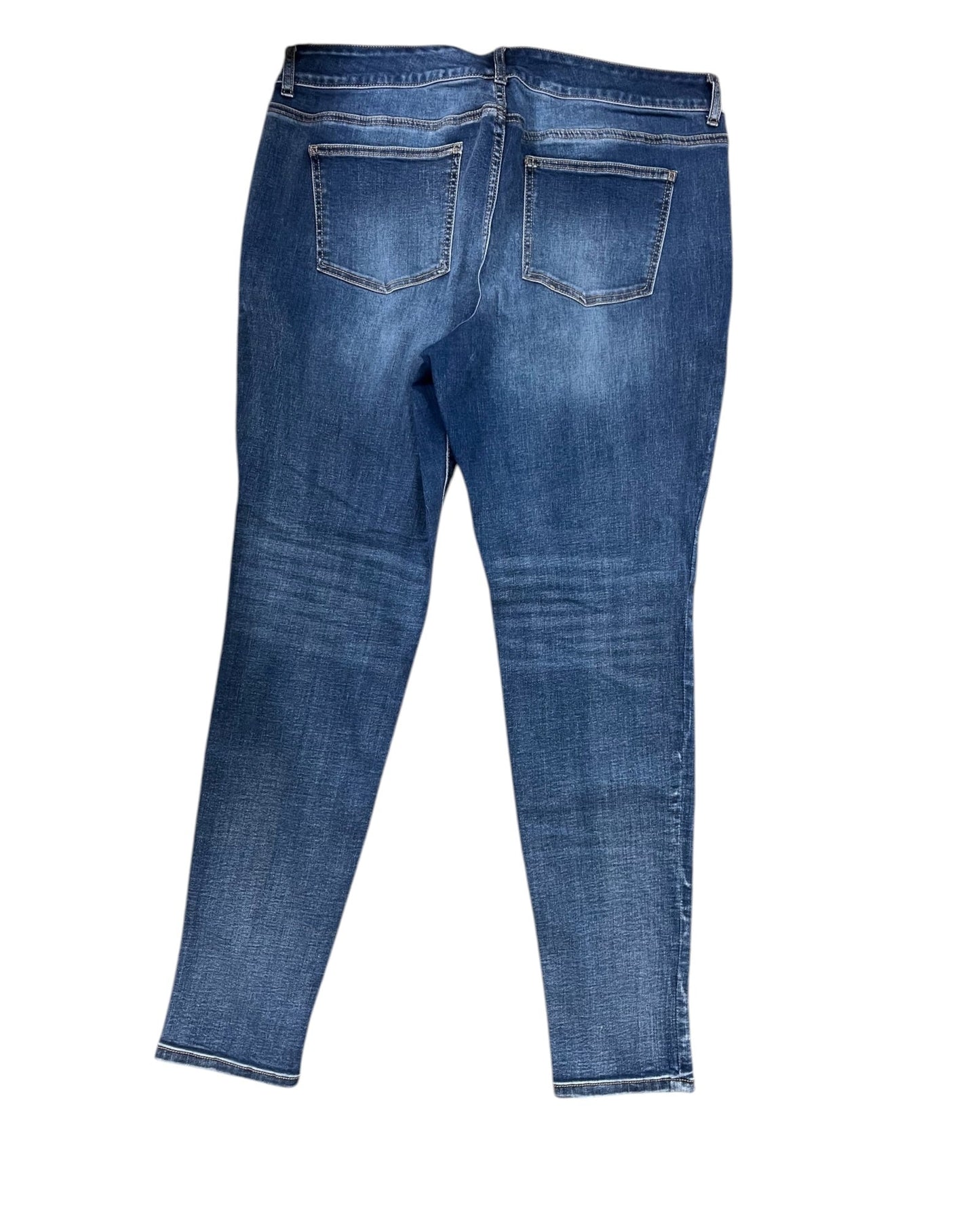 Jeans Skinny By Maurices In Blue Denim, Size:18