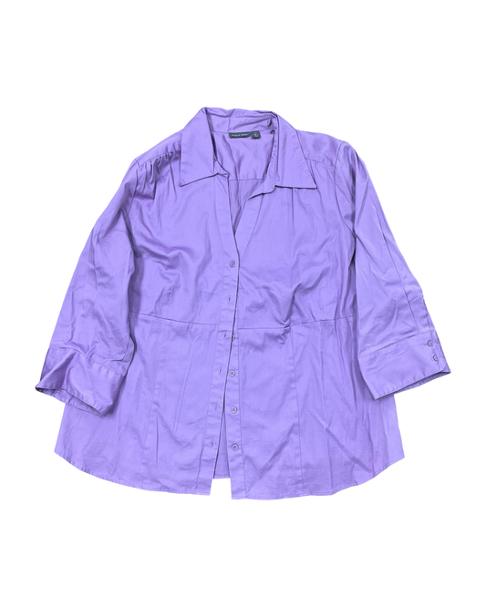 Blouse Ss By Apt 9 In Purple, Size:1X