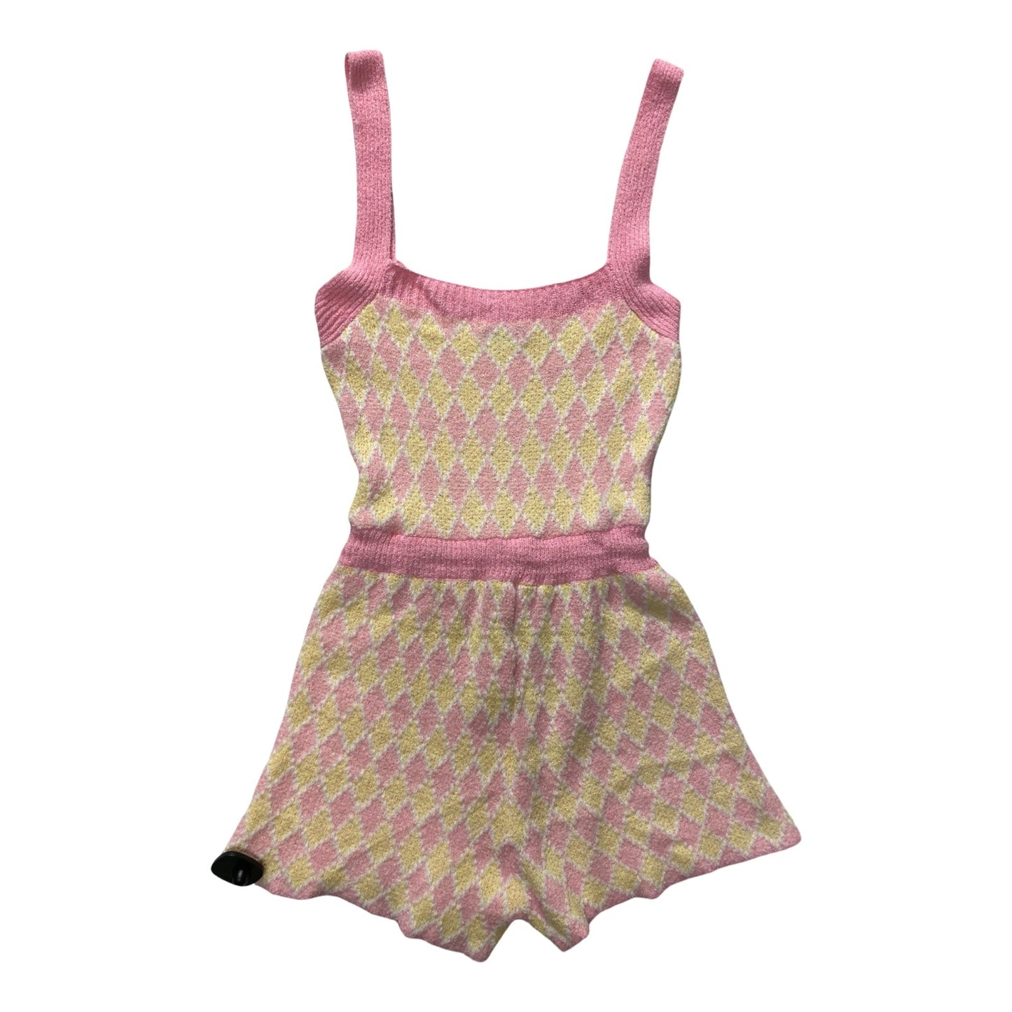 Romper By Free People In Pink & Yellow, Size:M