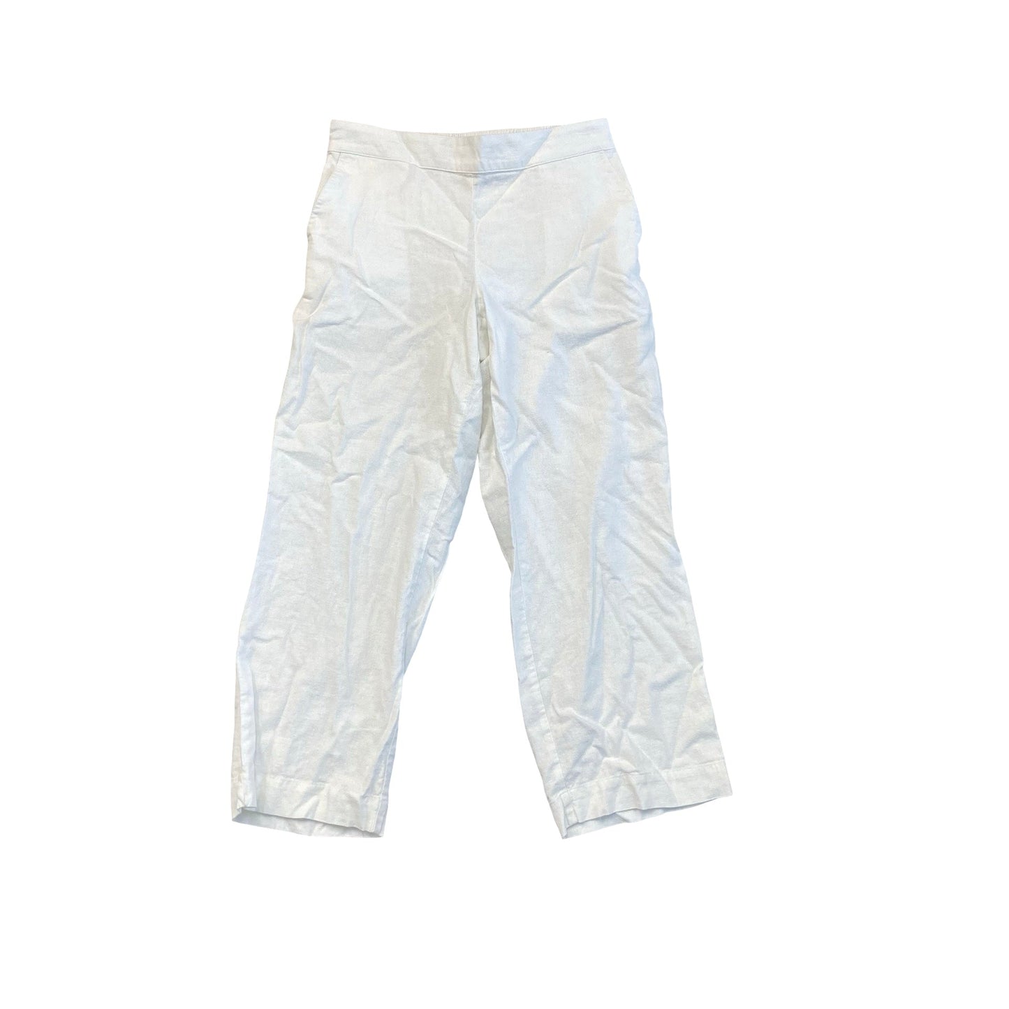 Pants Cropped By Talbots In White, Size:Sp