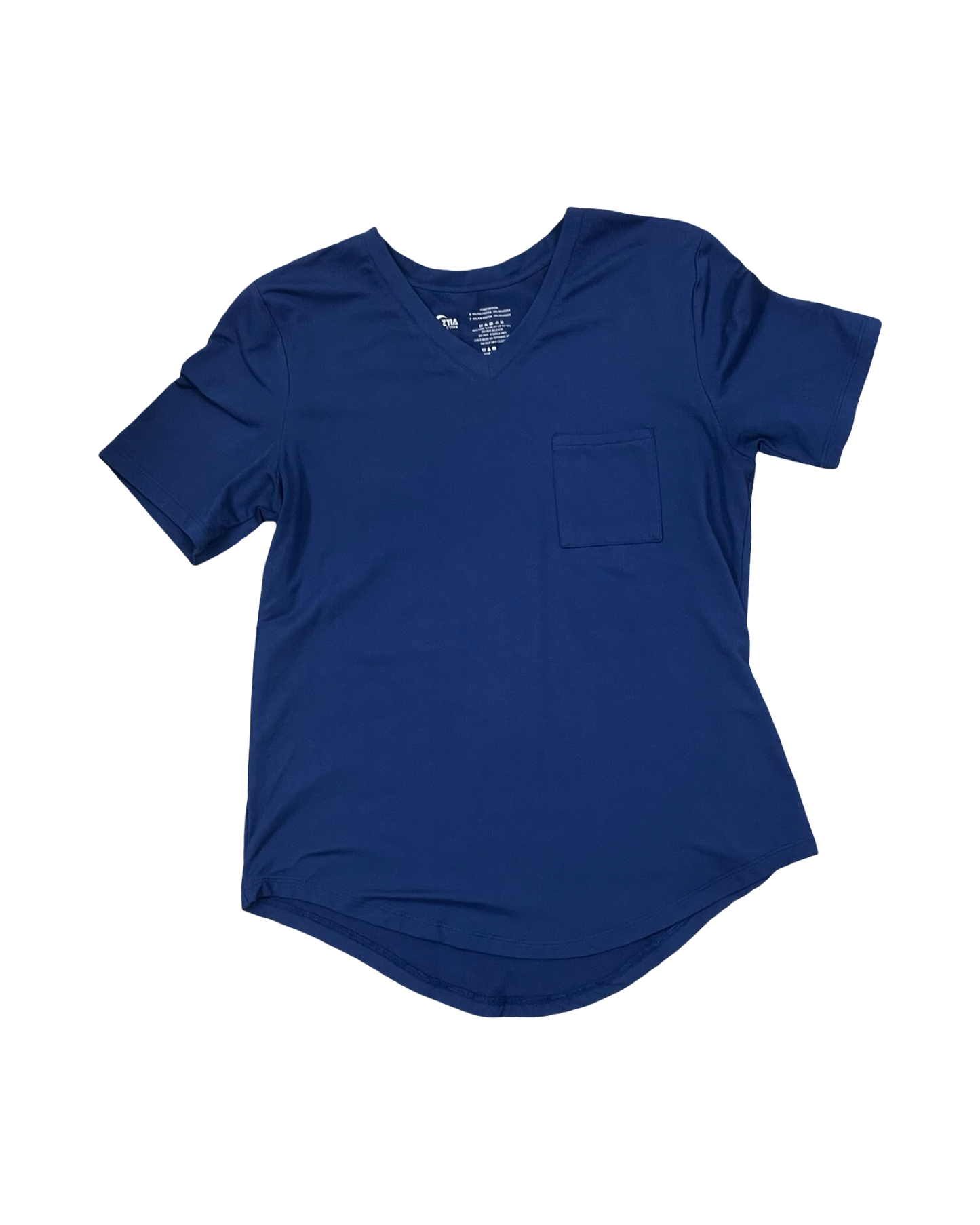 Top Ss Basic By Zyia In Blue, Size:M