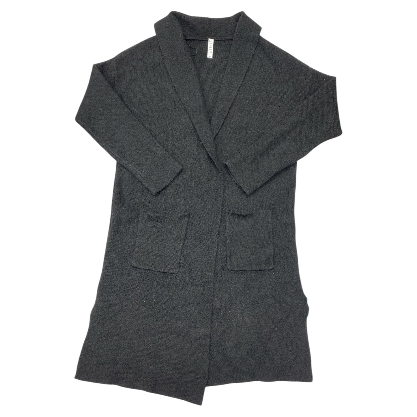 Sweater Cardigan By Stylus In Black, Size:S