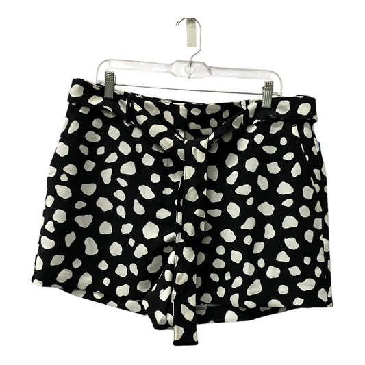 Shorts By Ann Taylor In Black & White, Size:14