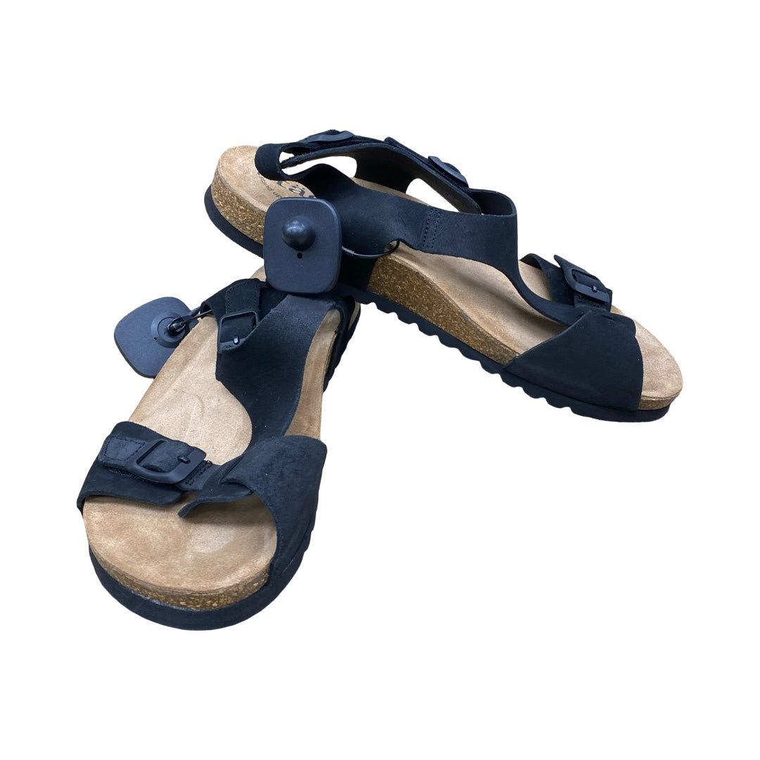 Sandals Flats By Taos In Black & Brown, Size:11