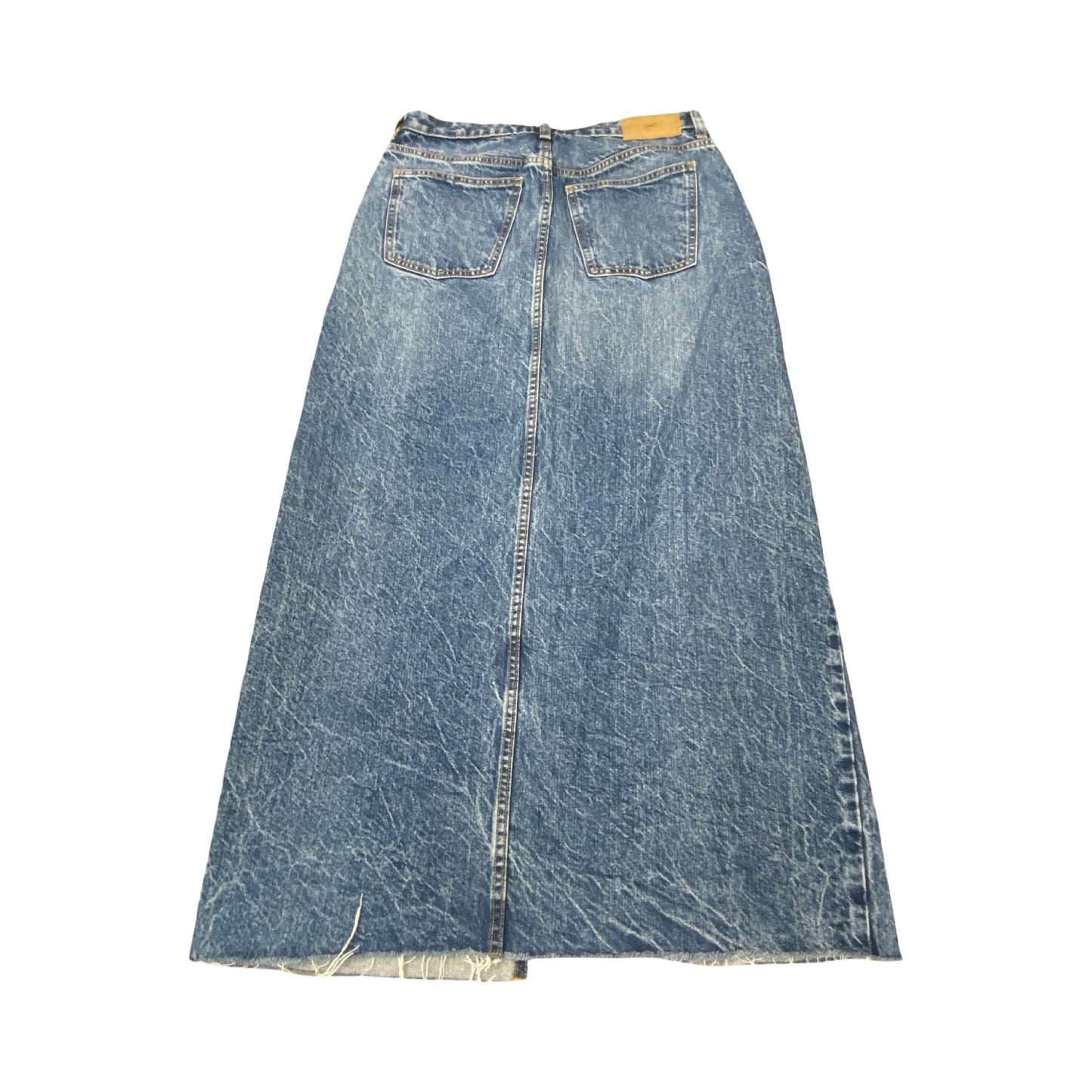 Skirt Maxi By Zara In Blue Denim, Size:M