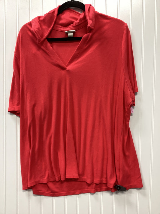 Top Ss By Ava & Viv In Pink, Size:2X