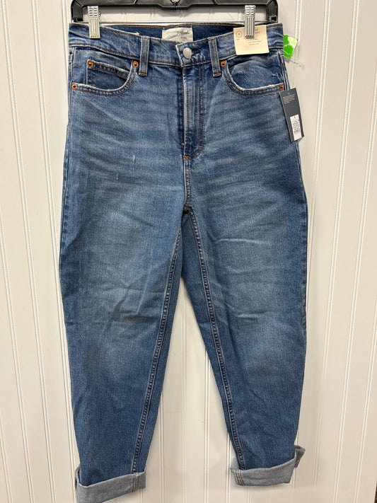 Jeans Straight By Universal Thread In Blue Denim, Size:4