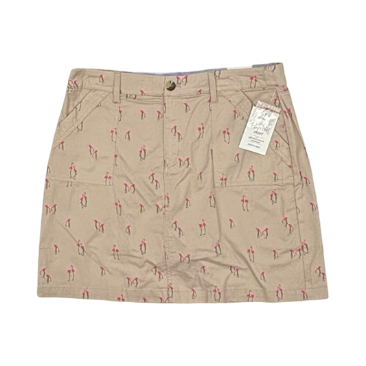 Skort By Croft And Barrow In Tan, Size:14