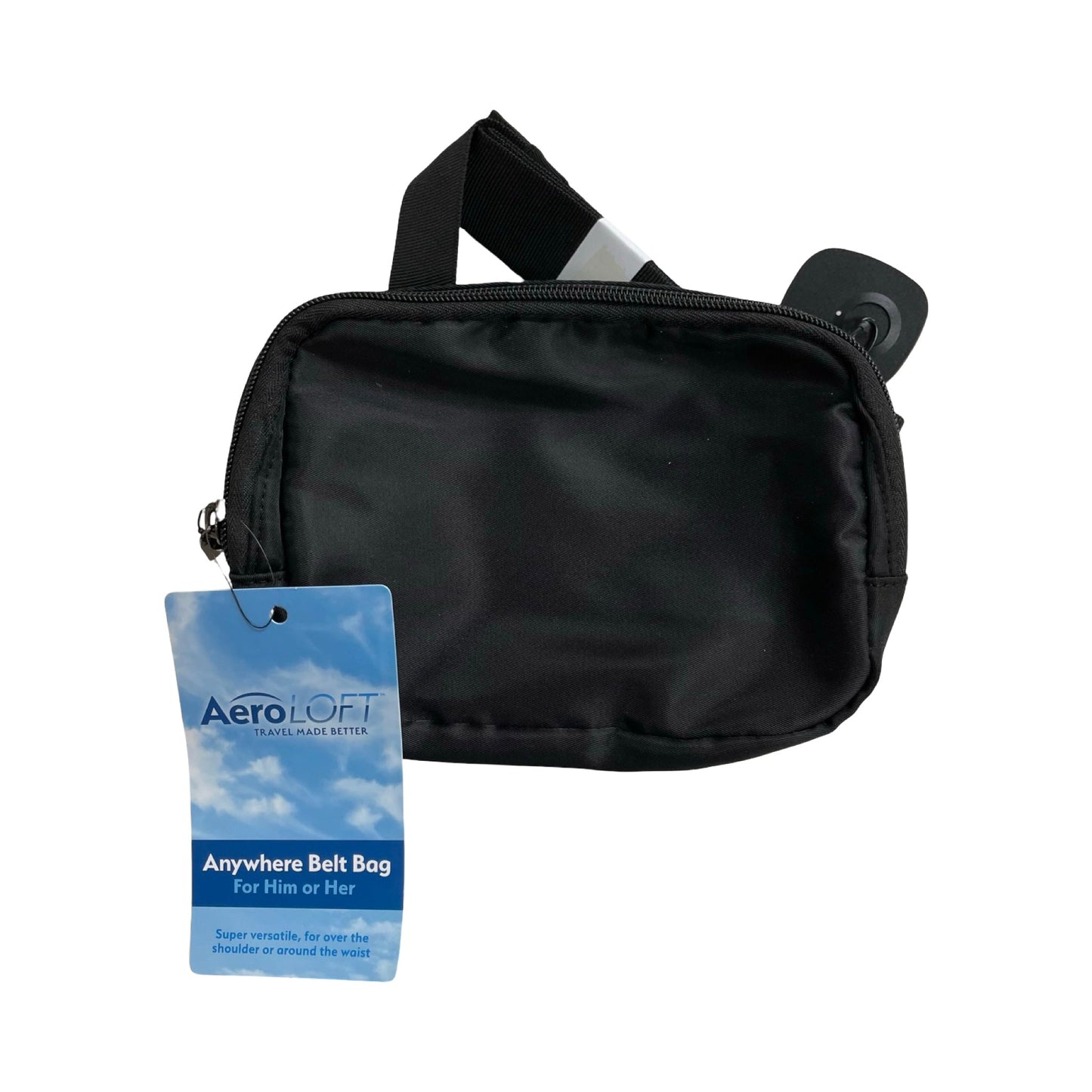 Belt Bag By Aeroloft In Black, Size:Small