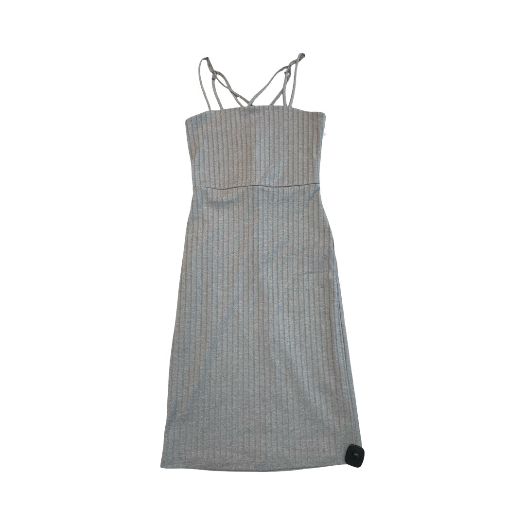 Dress Casual Midi By Socialite In Grey, Size:Mp