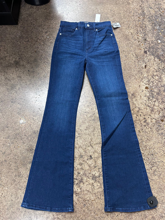 Jeans Flared By Loft In Blue Denim, Size:4