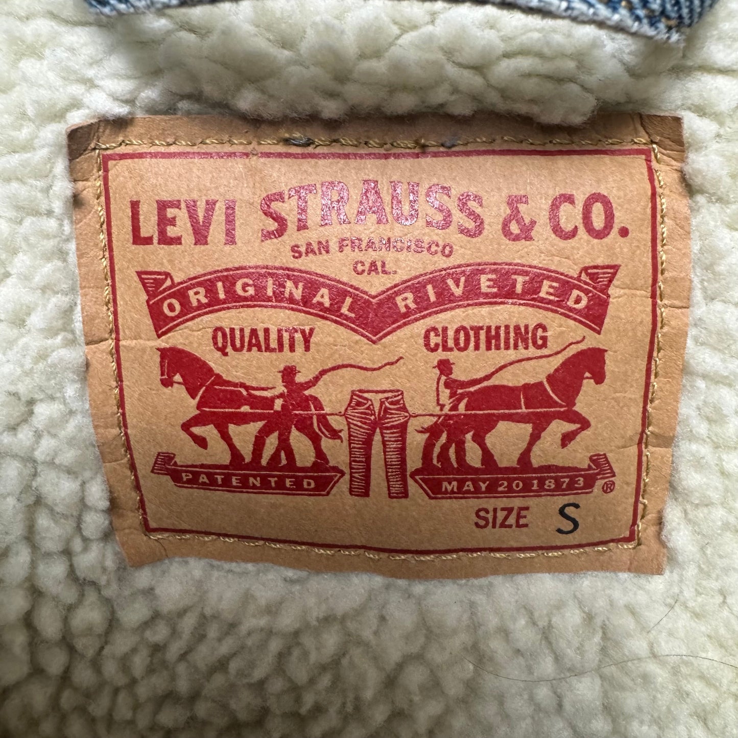 Jacket Denim By Levis In Blue Denim, Size: S