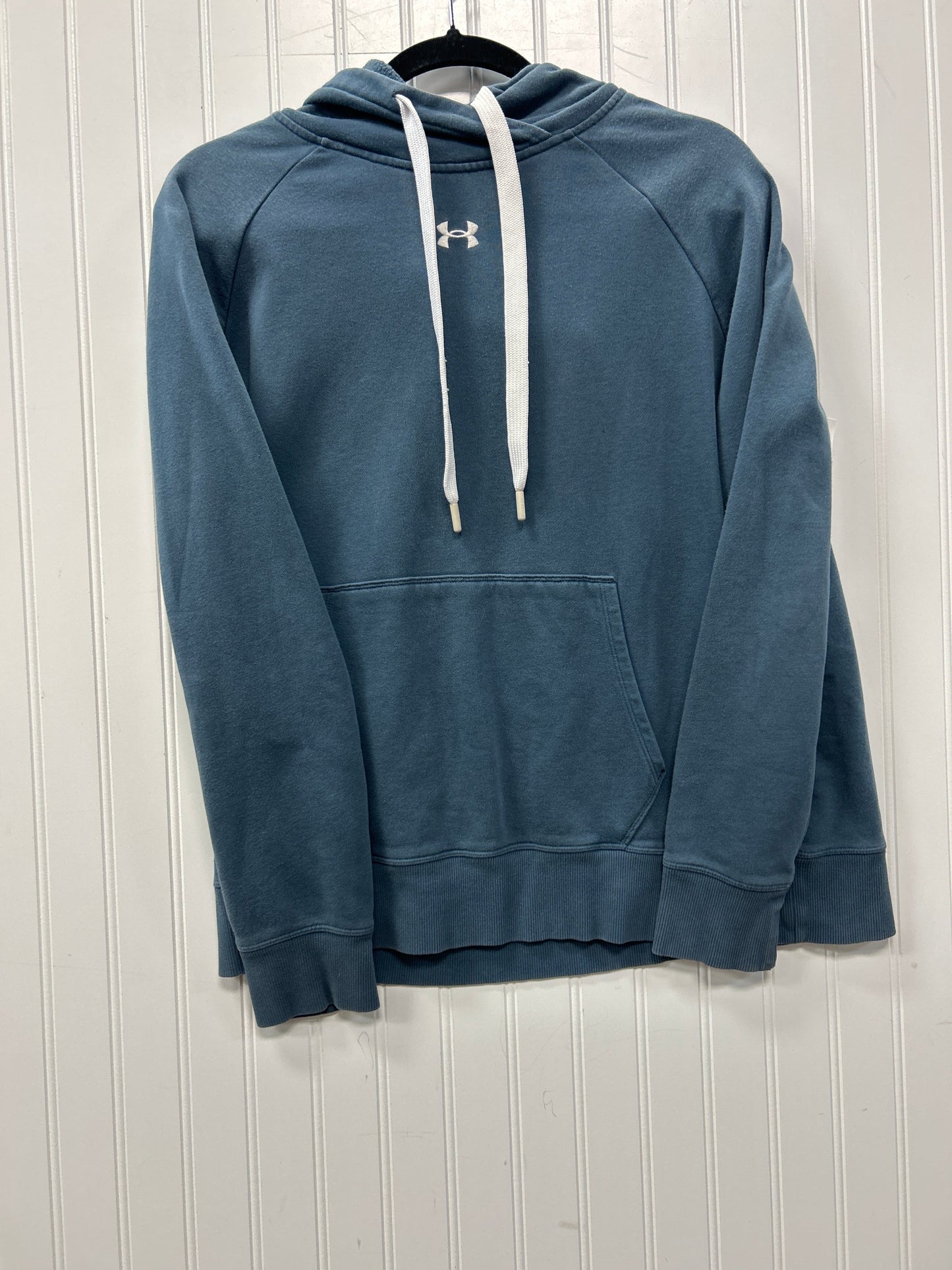 Athletic Sweatshirt Hoodie By Under Armour In Blue, Size:L