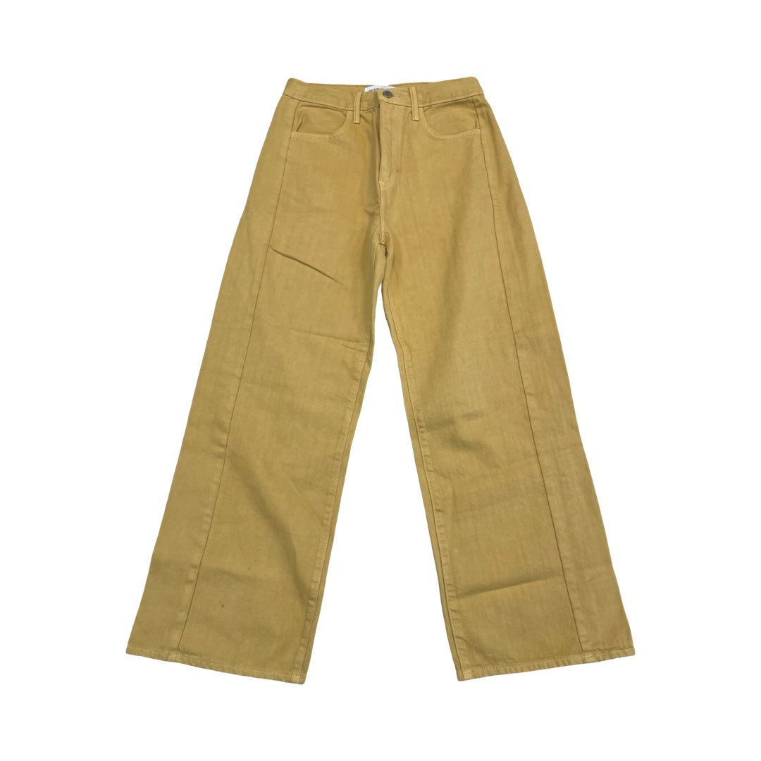 Jeans Wide Leg By Just Black In Yellow, Size:4
