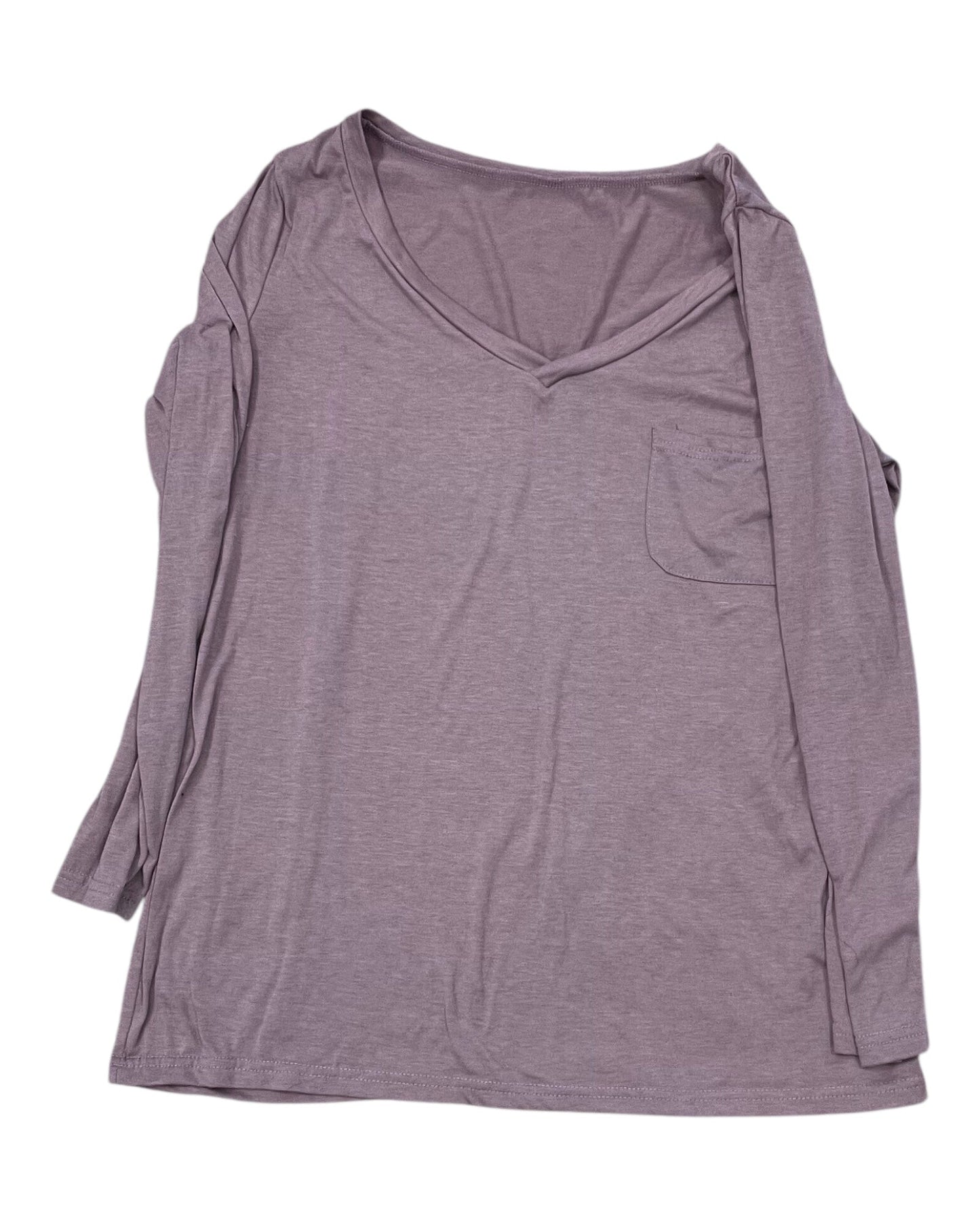 Top Ss Basic By Clothes Mentor In Pink, Size:Xl